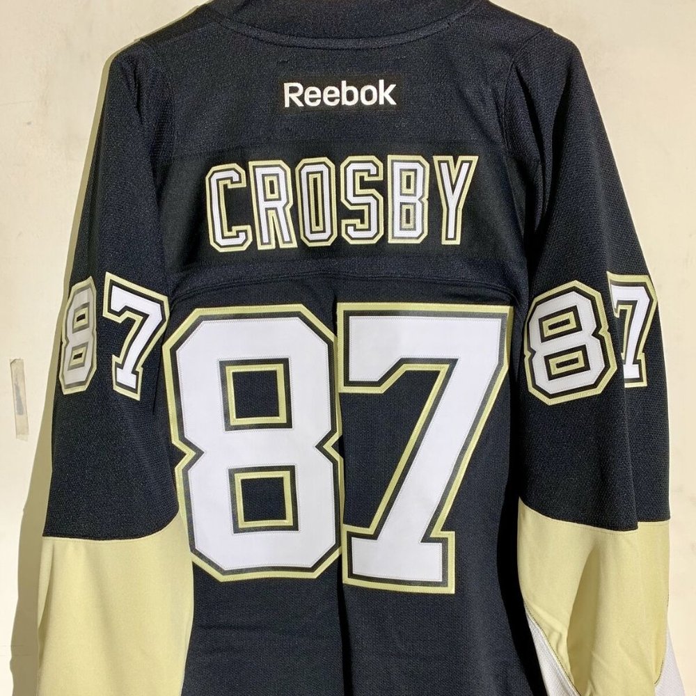 Reebok Premier PITTSBURGH PENGUINS SIDNEY CROSBY Men's JERSEY Sz SMALL or 4X NEW - Picture 1 of 4